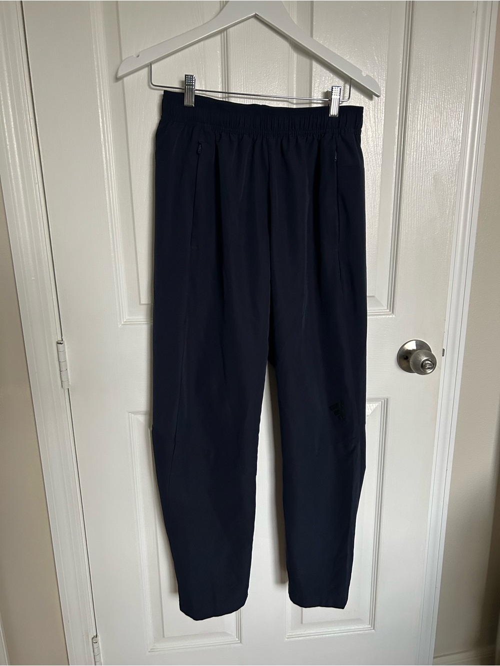 adidas Navy Blue Women's Track Joggers with Elastic Waist